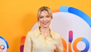 Paulina Gałązka w studiu programu "halo tu polsat"