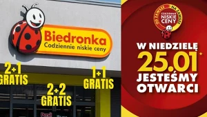 Biedronka kusi gratisami. Weekendowe promocje i otwarte sklepy 25.01