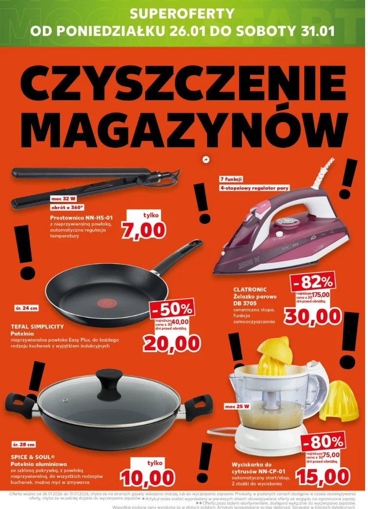 Czyszczenie magazynów - superoferty od poniedziałku 26.01 do soboty 31.01 w Kaufland Czyszczenie magazynów - superoferty od poniedziałku 26.01 do soboty 31.01 w Kaufland