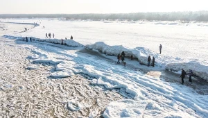 "Lodowe tsunami" w Mikoszewie. Torosy sięgają nawet dwóch metrów! 