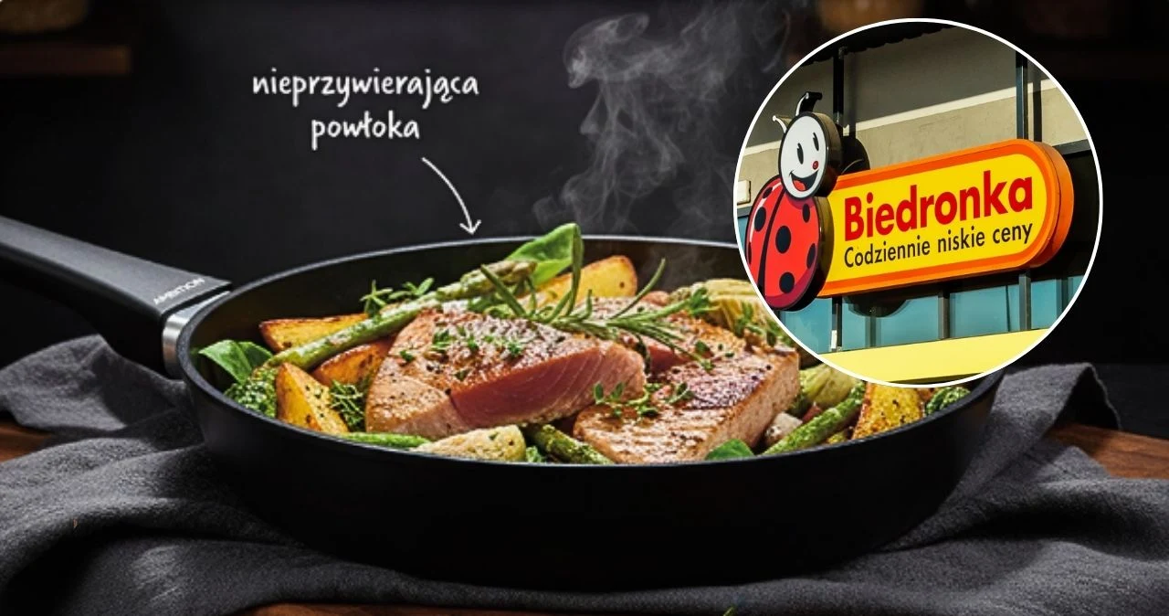 Warto się pospieszyć! Solidna patelnia w cenie, która przyciąga tłumy do Biedronki Warto się pospieszyć! Solidna patelnia w cenie, która przyciąga tłumy do Biedronki