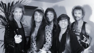 Scorpions w 1991 r. - od lewej: Francis Buchholz, Matthias Jabs, Herman Rarebell, Klaus Meine i Rudolf Schenker