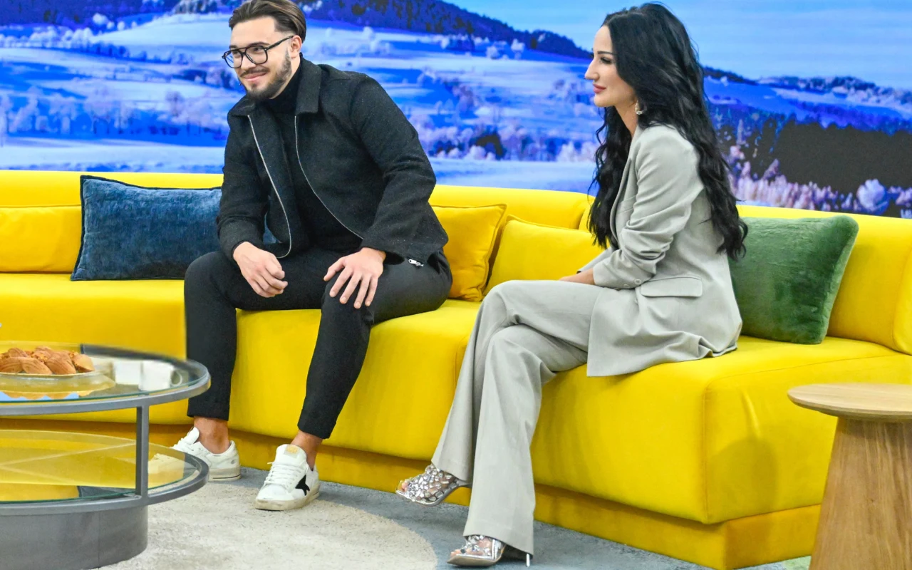 Justyna Steczkowska wraz ze swoim synem w "halo tu polsat" 