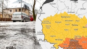 Prognoza pogody. Trudne warunku na drogach, są alerty RCB