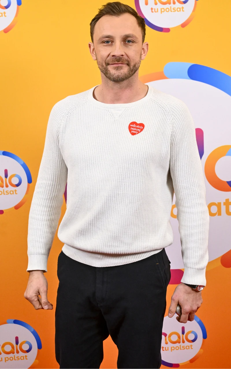 Kamil Nożyński w studiu "halo tu polsat"
