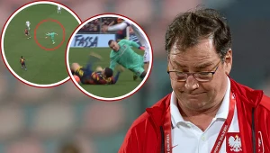 Na zdjęciu fatalnie interweniujący w meczu z Genoą Łukasz Skorupski oraz selekcjoner Jak Urban