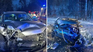 Zderzenie samochodów w Kłódce. Wśród poszkodowanych osób są dzieci