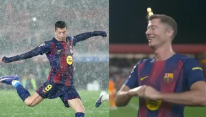 Robert Lewandowski w meczu z Realem Oviedo oraz Valencią