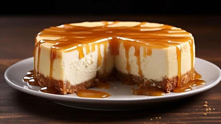 Sernik ze słonym karmelem z tego przepisu wychodzi przepyszny. Znika z talerzy w mgnieniu oka