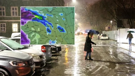 Gołoledź w Szczecinie w poniedziałek rano. Marznące opady będą się dawać we znaki w wielu miejscach do południa, a miejscami dłużej