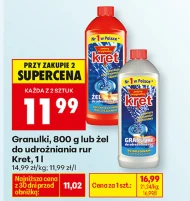 Żel do udrożniania rur Kret