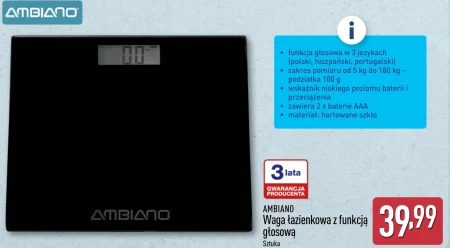 Ваги для ванної кімнати Ambiano