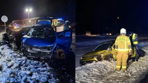 Zderzenie kilku samochodów w Krasnymstawie. W jednym z aut noworodek