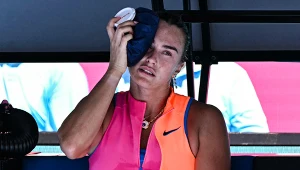 Aryna Sabalenka walcząca z upałem podczas ćwierćfinału Australian Open 2026