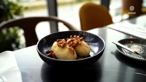 Cepeliny z soczewicą i grzybami