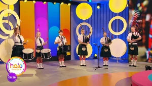 Częstochowa Pipes and Drums na żywo w studio "halo tu polsat"