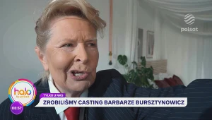 Rola życia dopiero przed nią. Barbara Bursztynowicz w "halo tu polsat"