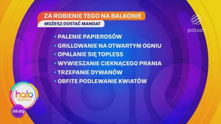 Tego nie wolno robić na balkonie. Grożą surowe mandaty