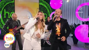 Kajra i Sławomir w studiu "halo tu polsat" zaśpiewali piosenkę "Syrenka"