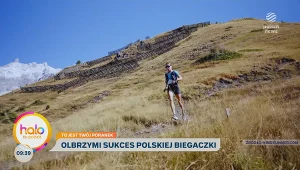 Martyna Młynarczyk w "halo tu polsat". To pierwsza Polka, która zwyciężyła w wyjątkowym alpejskim bi