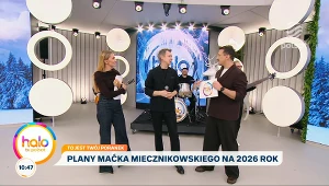 Maciej Miecznikowski w "halo tu polsat"