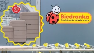 Walizki jak z drogiego sklepu. Klienci już ruszyli na zakupy do Biedronki
