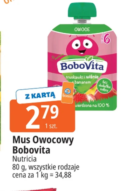 Фруктовий мус BoboVita