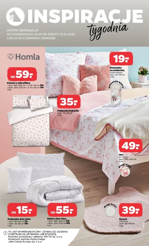 Pościel i tekstylia w cenach, które zachęcają do zakupu