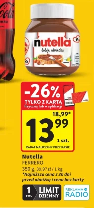 Pasta orzechowa Ferrero