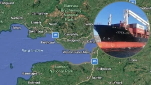 Kanał Bristolski. Rosyjski statek w pobliżu podmorskich kabli (zdj. ilustracyjne)