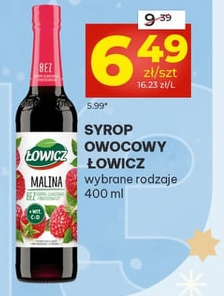 Фруктовий сироп Łowicz