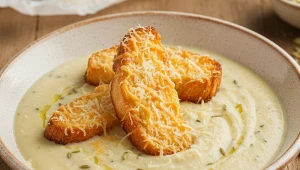 Aksamitny kalafior i croissantowe grzanki. Kulinarny recykling w wyrafinowanej formie