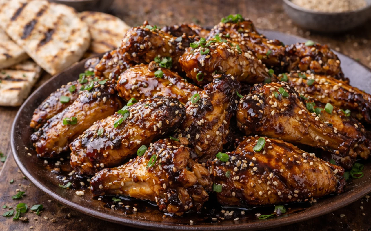 Skrzydełka z kurczaka w sosie teriyaki