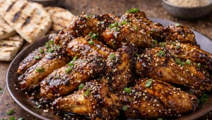 Skrzydełka w domowym teriyaki, czyli sztuka lśniącej glazury