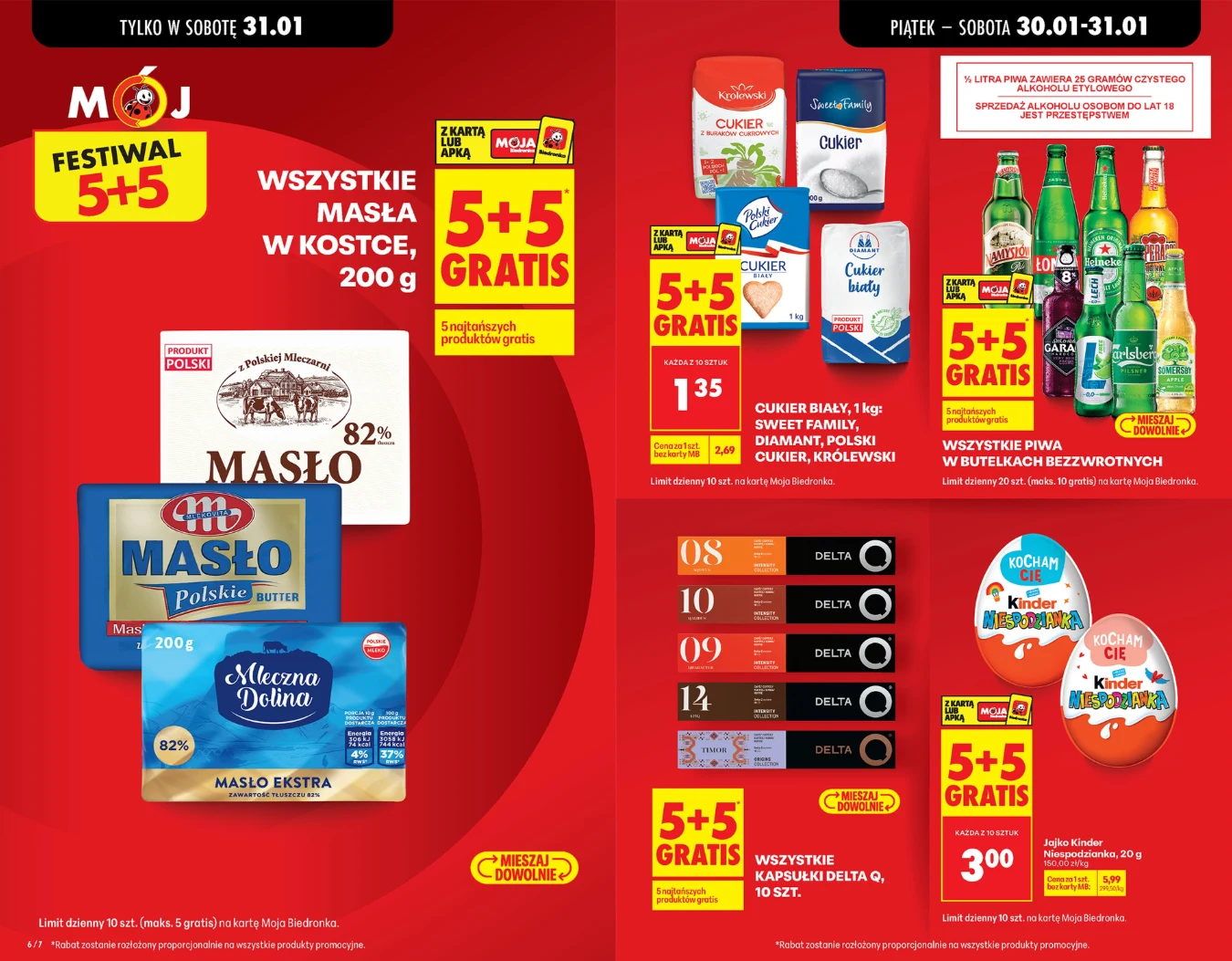 Biedronka odpala festiwal gratisów! Tylko jutro zgarniesz produkty 5+5 za darmo Biedronka odpala festiwal gratisów! Tylko jutro zgarniesz produkty 5+5 za darmo