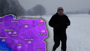 Możliwe, że lokalnie na północnym wschodzie w weekend temperatura odczuwalna wczesnym rankiem spadnie do około -30 stopni Celsjusza - informuje IMGW