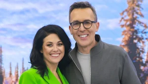 Kasia Cichopek i Maciej Kurzajewski w "halo tu polsat"