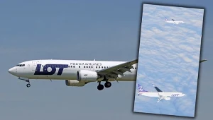 PLL LOT pokazały niecodzienne nagranie. Trzy nowe maszyny nad Atlantykiem