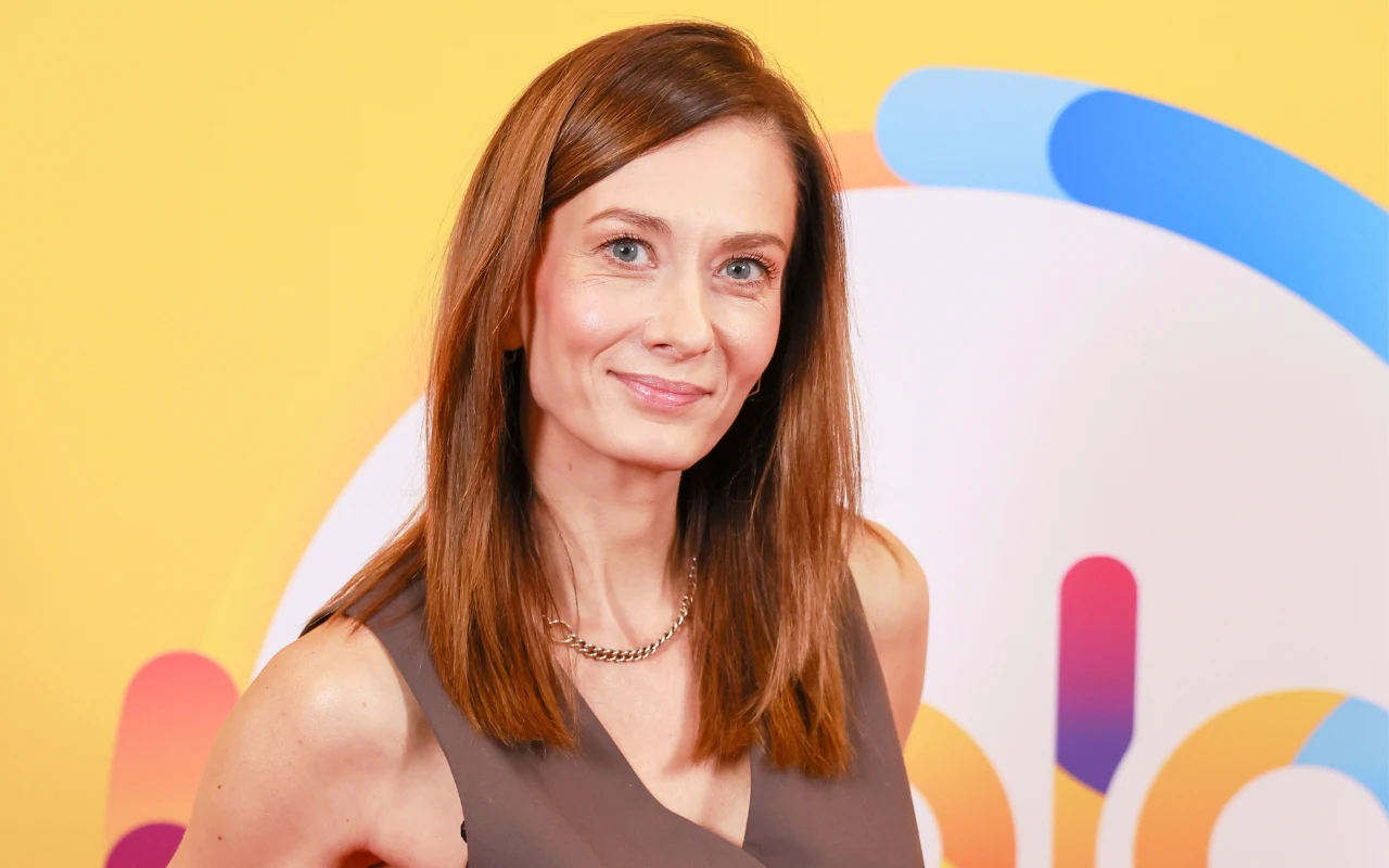 Anita Sokołowska w studiu "halo tu polsat"