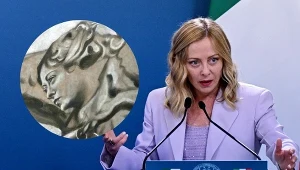 Włochy. Giorgia Meloni wygląda jak anioł z bazyliki San Lorenzo in Lucina?