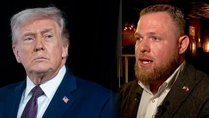 Kandydat demokratów Taylor Rehmet (po prawej) pokonał wspieraną przez Donalda Trumpa republikankę w wyborach do stanowego Senatu