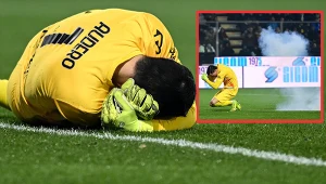 Gol Zielińskiego, a potem sceny. Bramkarz trafiony, pseudokibic stracił palce