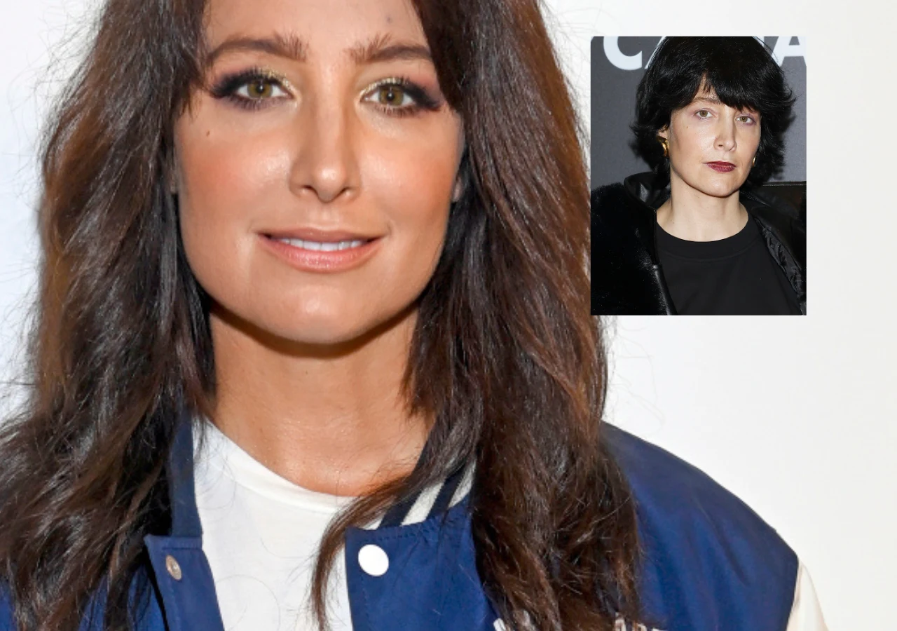 Kobieta o długich, ciemnych włosach, delikatnym makijażu i w sportowej kurtce. W prawym górnym rogu widoczne jest mniejsze zdjęcie osoby o czarnych włosach i jasnej cerze ubrane w czarną kurtkę.