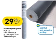 Podkład pod podłogi Pur