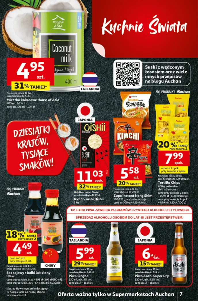 Auchan odpala „Kuchnie Świata”! Teraz 2+1 gratis na hity z Azji