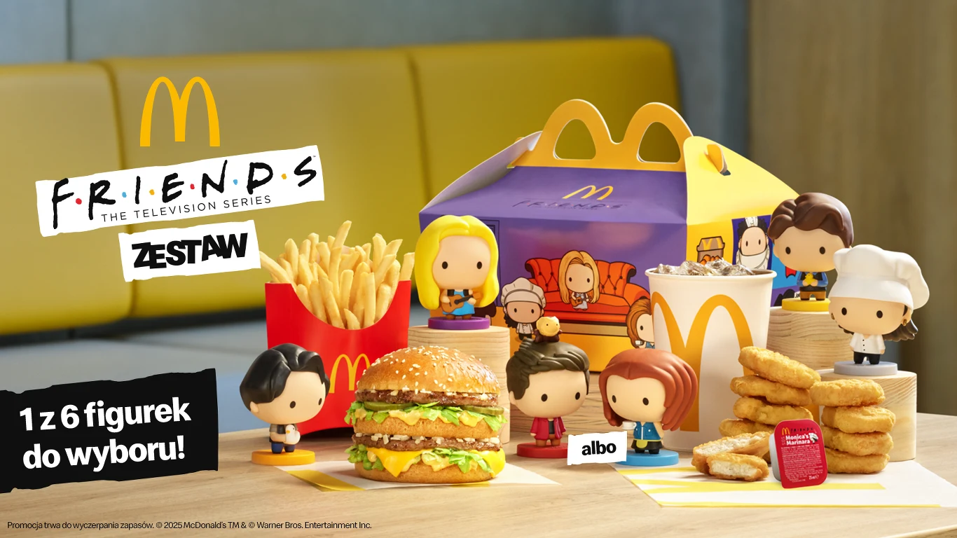 McDonald’s wprowadza Happy Meal „Friends”! Nowość rusza jutro