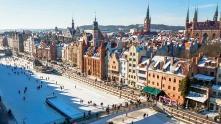 "Lodowy" deptak Gdańska. Zimowa atrakcja na Motławie