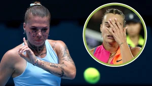 Na zdjęciu Oleksandra Olijnykowa oraz Aryna Sabalenka