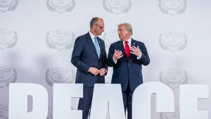 Kanclerz Niemiec Friedrich Merz i prezydent Stanów Zjednoczonych Donald Trump