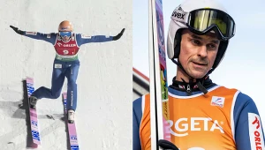 Skoki narciarskie. Na zdjęciu Dawid Kubacki oraz Piotr Żyła